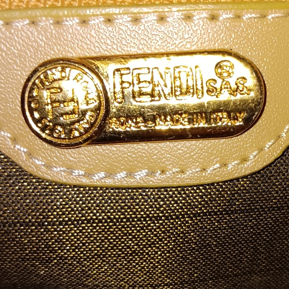 Fendi FF Rare Vintage Pink Canvas Bag - Picture 6 of 6